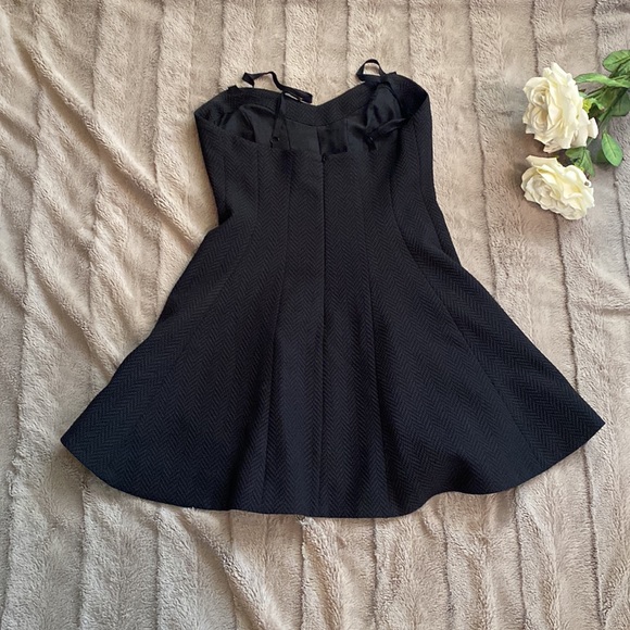 Urban Outfitters Mini Black Fit and Flare Dress - Picture 3 of 5